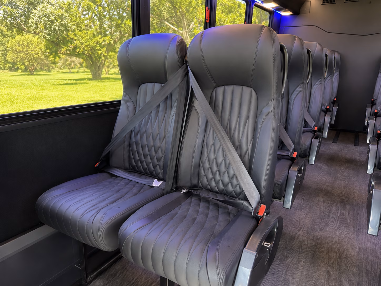 burnsville 15 passenger minibus inside