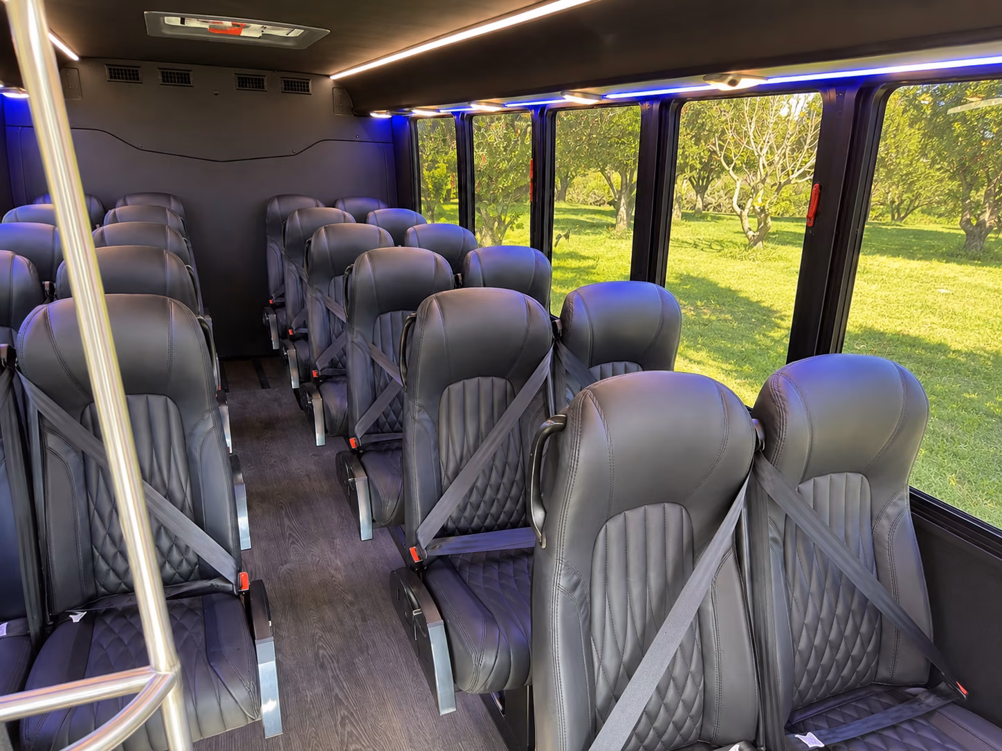 burnsville 15 passenger minibus interior