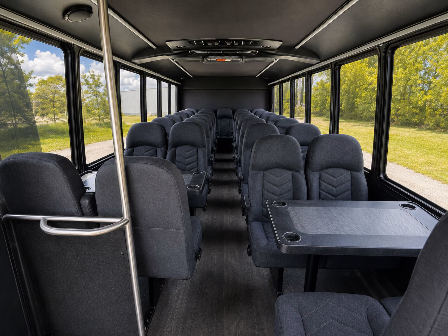 burnsville 18 passenger minibus interior