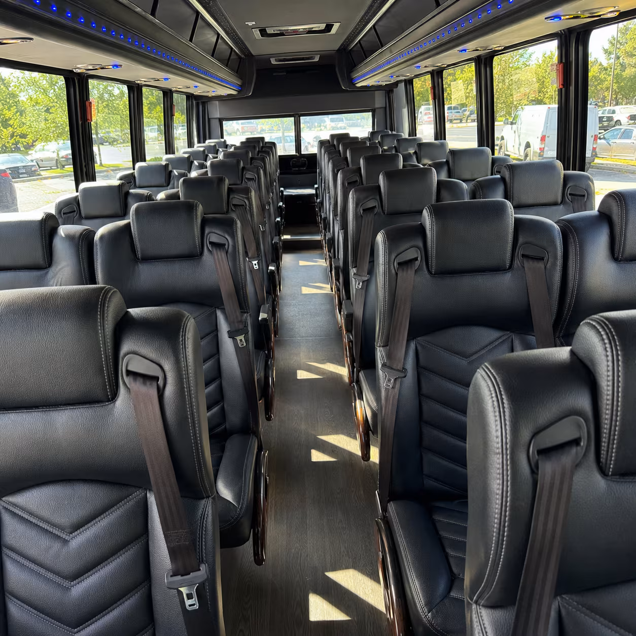 burnsville 25 passenger minibus inside