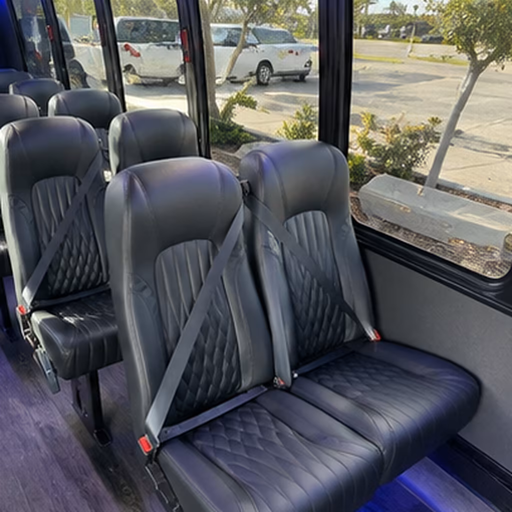 burnsville 25 passenger minibus interior