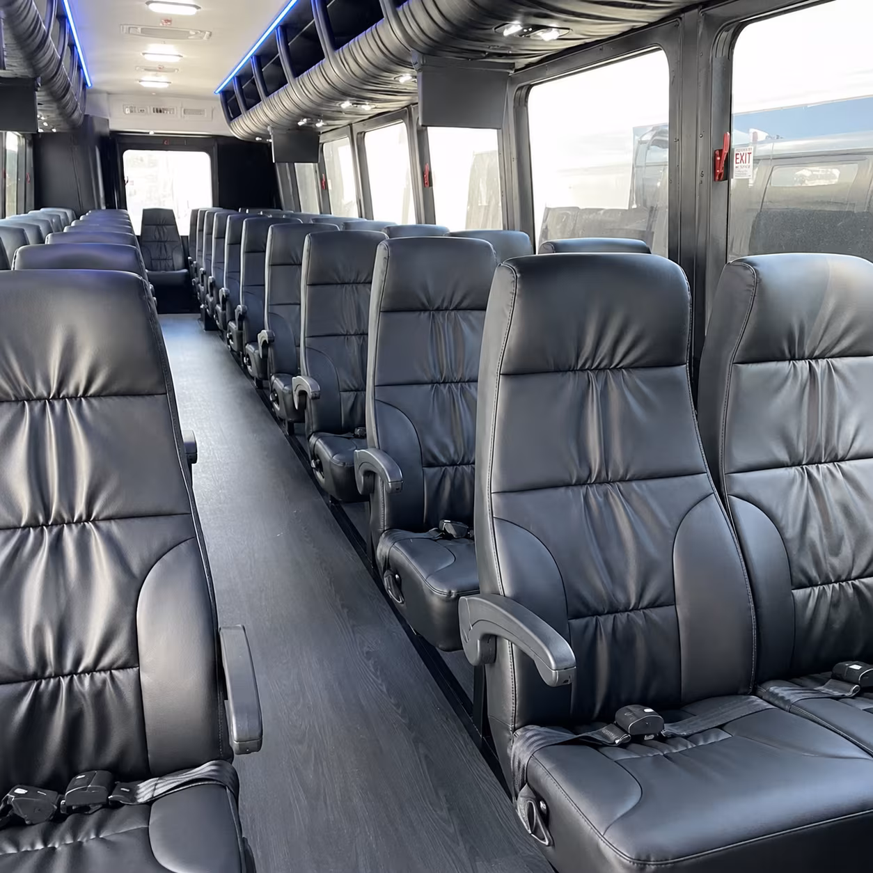burnsville 28 passenger minibus interior