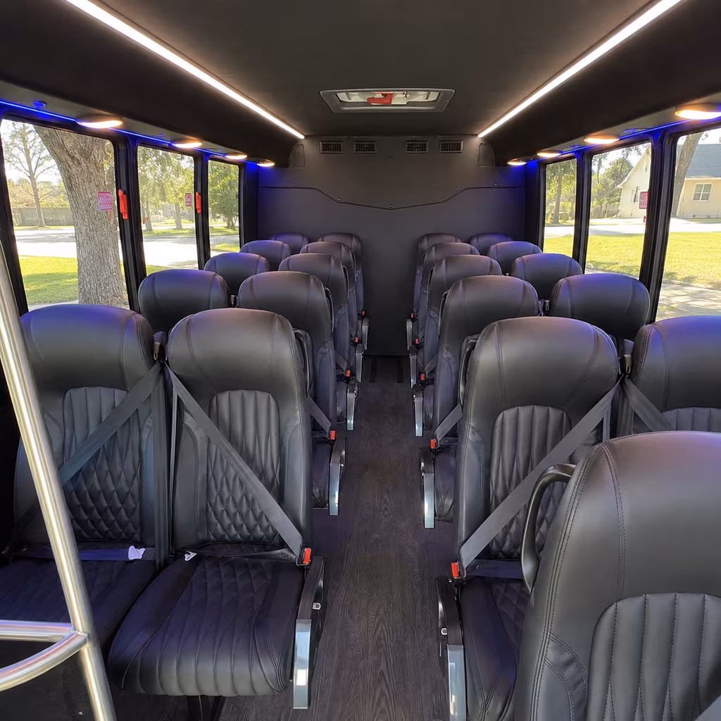 burnsville 30 passenger minibus inside