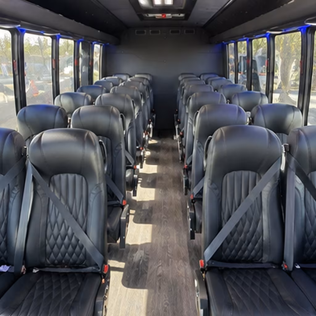 burnsville 30 passenger minibus interior