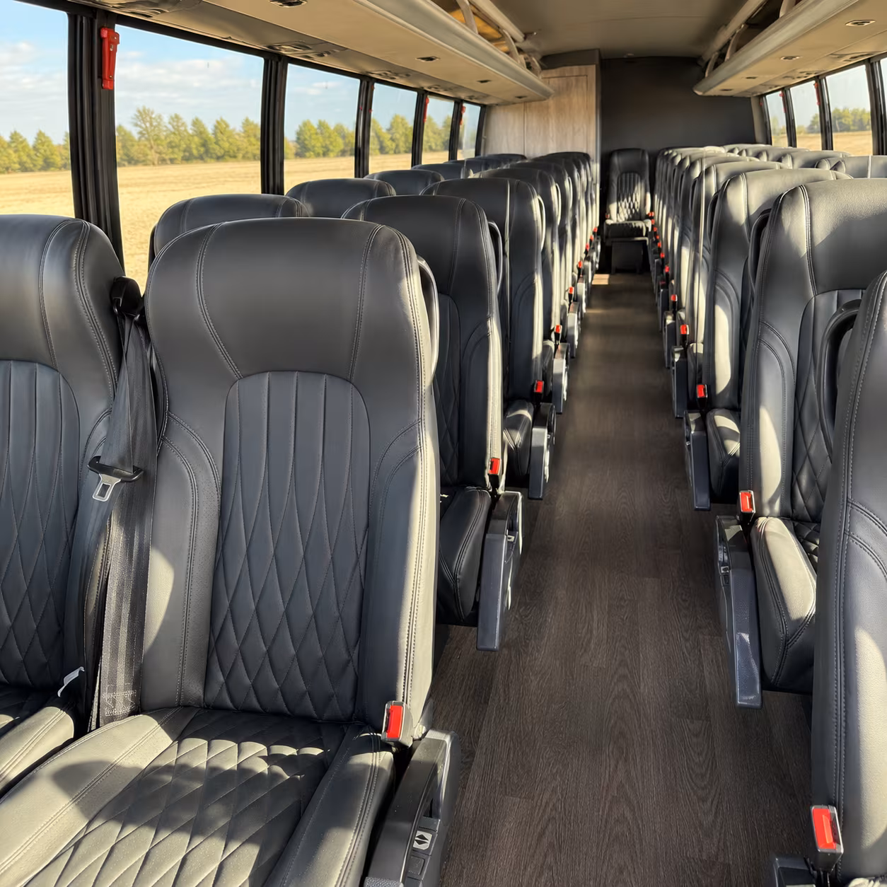 burnsville 35 passenger minibus inside