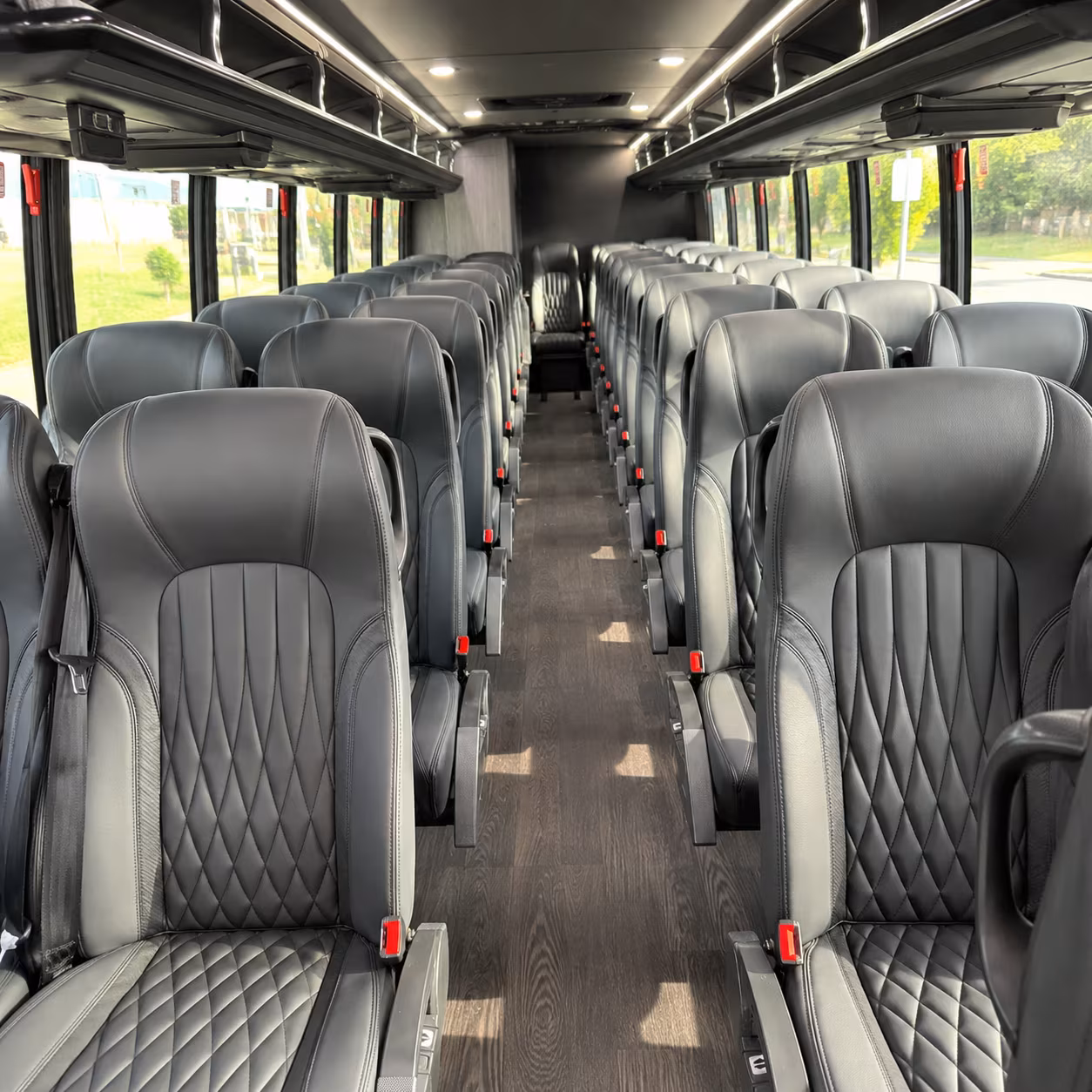 burnsville 35 passenger minibus interior