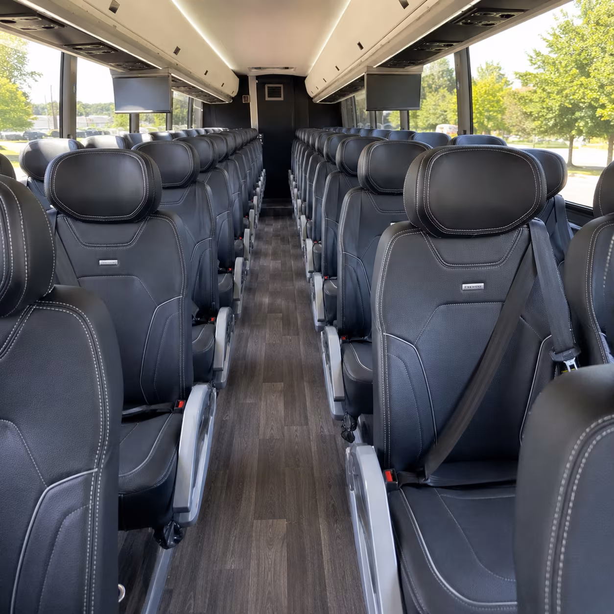 burnsville 56 passenger charter bus interior