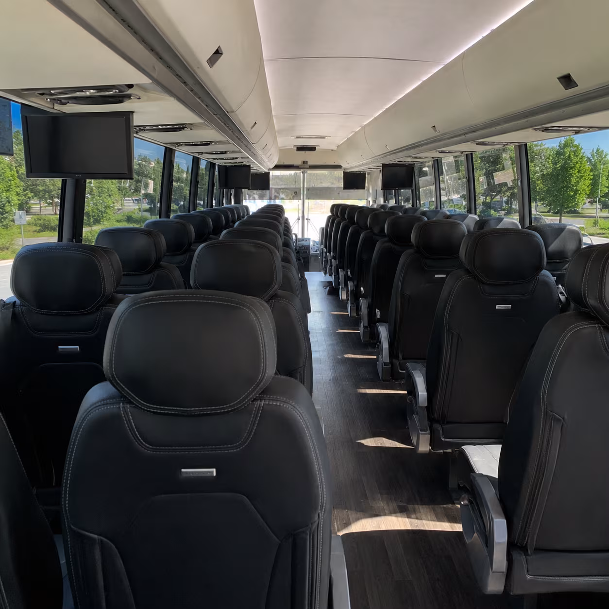 charter bus rentals for burnsville groups flying out of rochester international airport